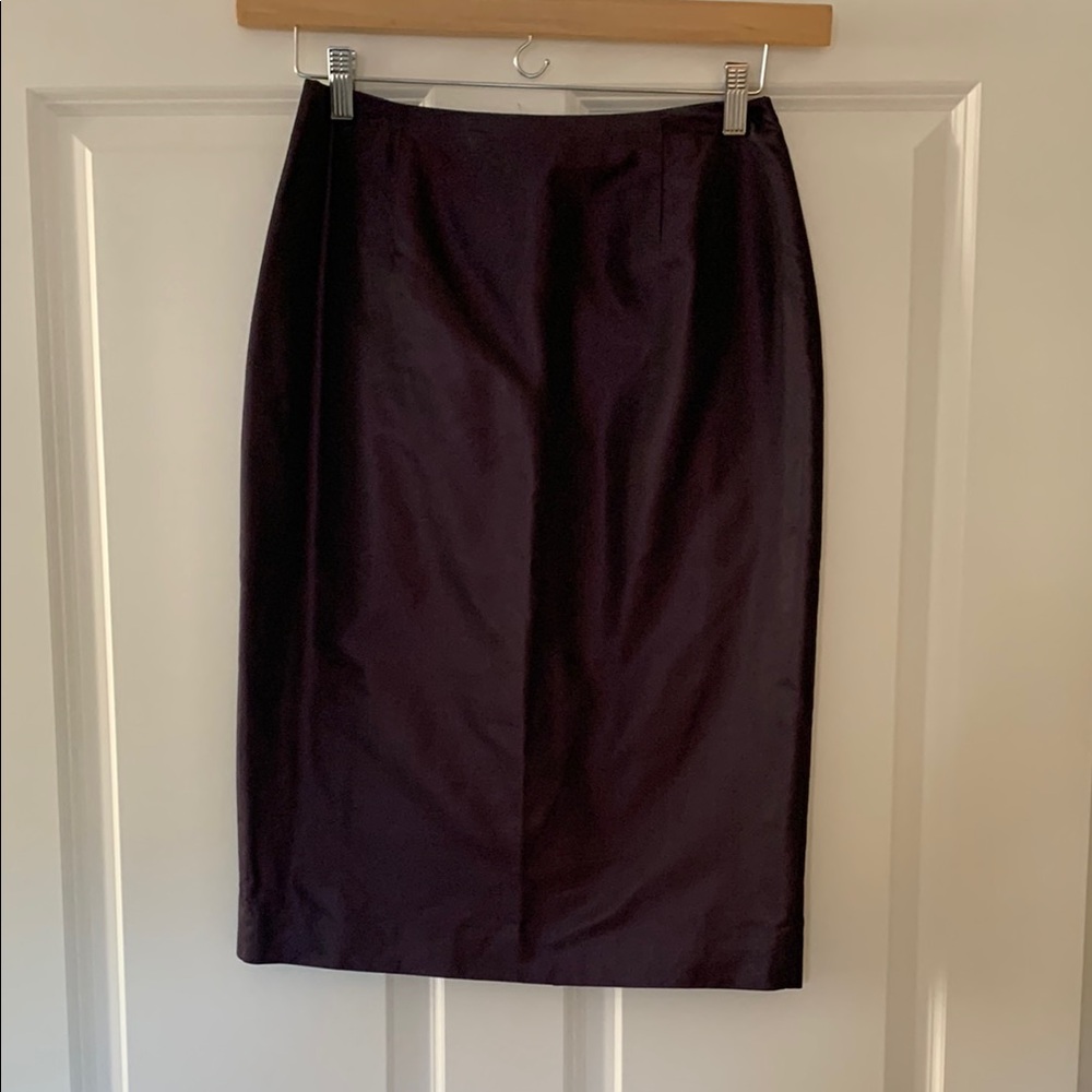 Ann Taylor Purple Pencil Skirt for Work